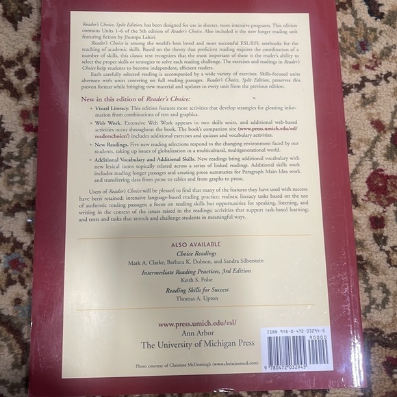Reader's Choice, Split Edition (5th Edition) book - Picture 2 of 2